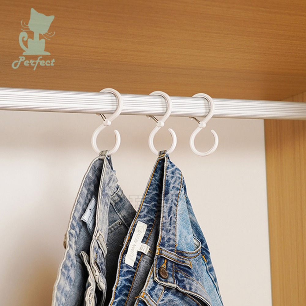 扣環掛鉤 防風掛鉤 防掉掛鉤 s掛鉤 塑膠掛鉤 卡扣掛鉤 收納掛鉤 橫桿掛鉤 浴室掛鉤 掛帽子 掛襪子 玩美 77864-細節圖7