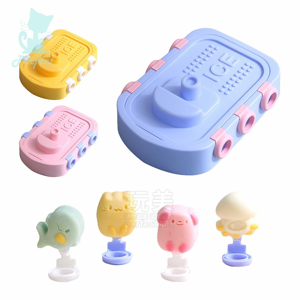 冰棒模具 6格卡通冰棒盒 冰棒模 DIY冰棒 製冰盒 雪糕製冰盒 雪糕模具 自製冰棒 可愛冰棒 動物冰棒 771695-細節圖8