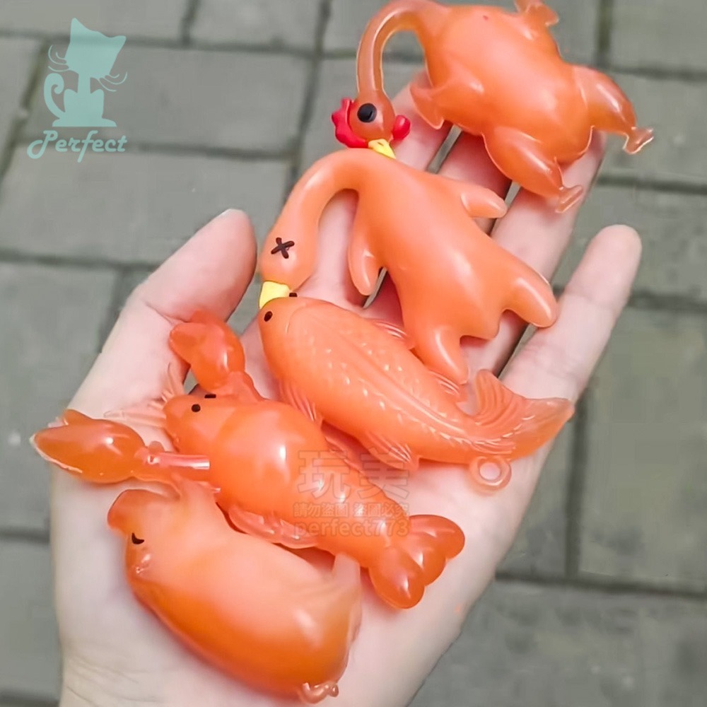 變色吊飾 紫外線鴨 車內裝飾 遇陽光變色 全系列 烤鴨 烤雞 烤龍蝦 烤豬 烤五花肉 烤魚 烤魷魚 玩美 771743-細節圖8