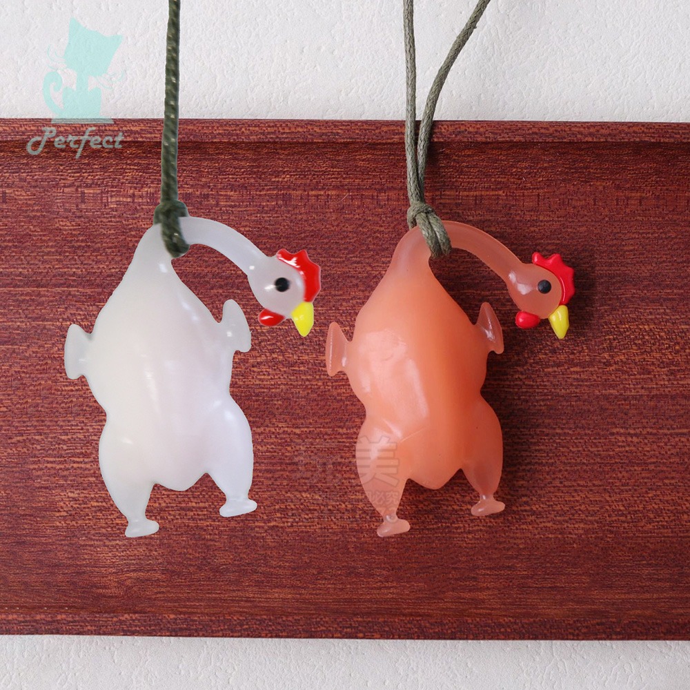 變色吊飾 紫外線鴨 車內裝飾 遇陽光變色 全系列 烤鴨 烤雞 烤龍蝦 烤豬 烤五花肉 烤魚 烤魷魚 玩美 771743-細節圖9