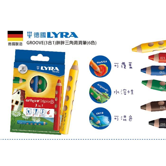 【德國LYRA】GROOVE(3合1)胖胖三角洞洞筆(6色)  產地：德國-細節圖2