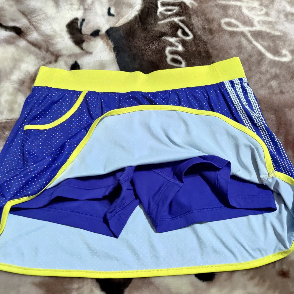adidas 運動 健身 排汗 褲裙 網球裙 XL 550-細節圖4
