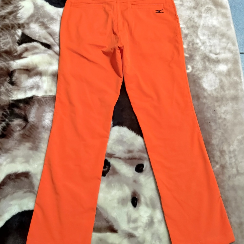 高爾夫MIZUNO 美津濃 刺繡logo 橘色長褲 休閒褲 34腰 2000-細節圖5