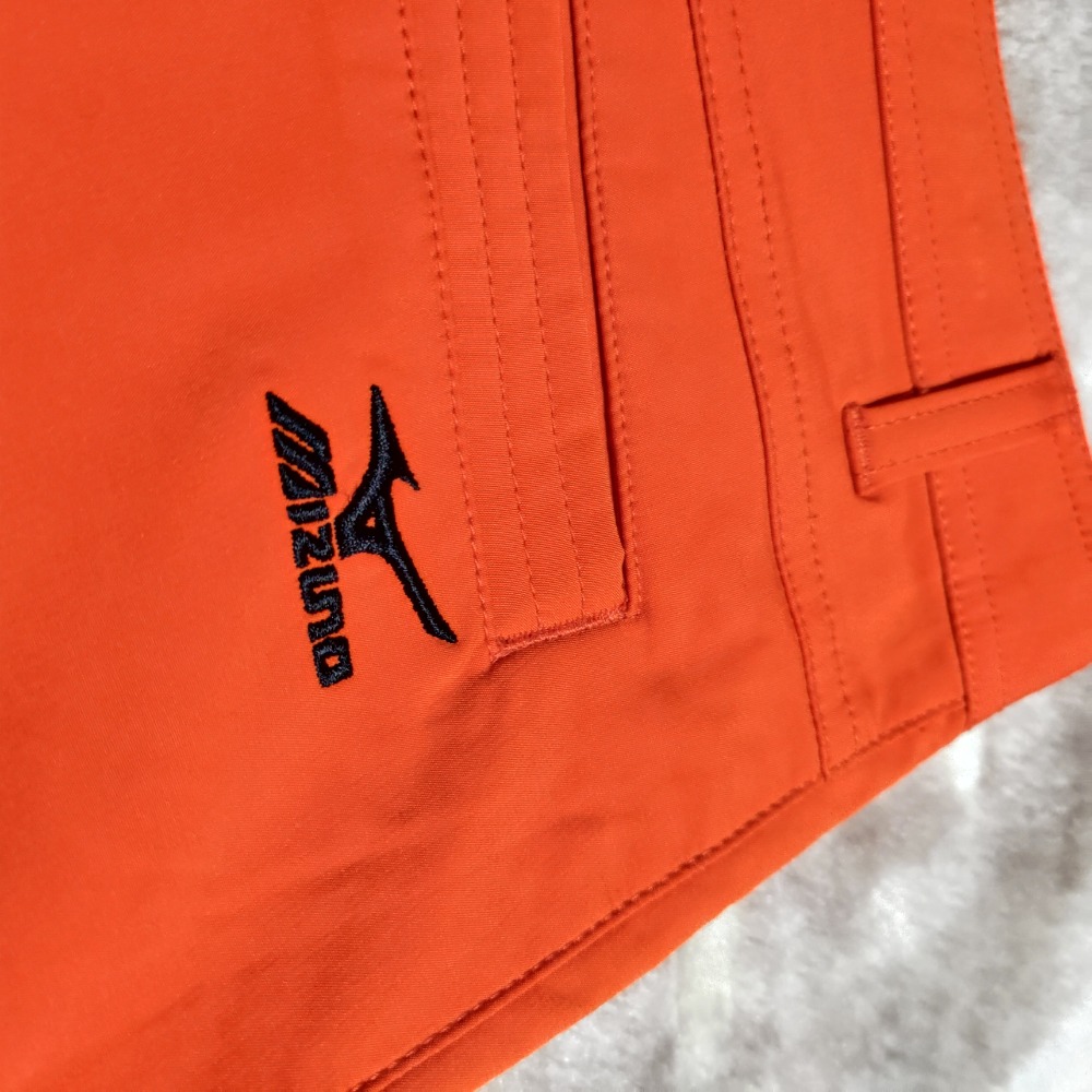 高爾夫MIZUNO 美津濃 刺繡logo 橘色長褲 休閒褲 34腰 2000-細節圖6