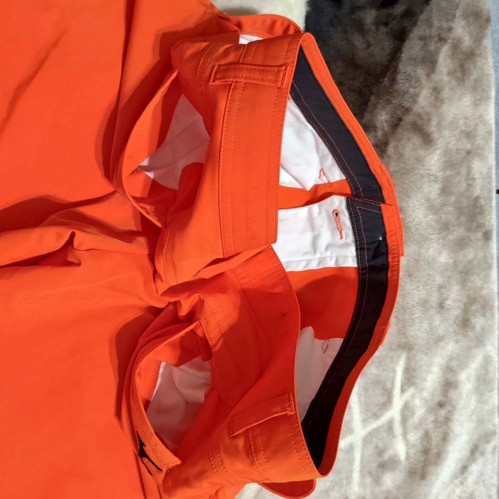 高爾夫MIZUNO 美津濃 刺繡logo 橘色長褲 休閒褲 34腰 2000-細節圖7