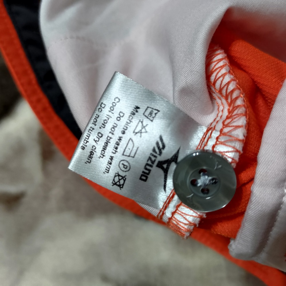 高爾夫MIZUNO 美津濃 刺繡logo 橘色長褲 休閒褲 34腰 2000-細節圖8