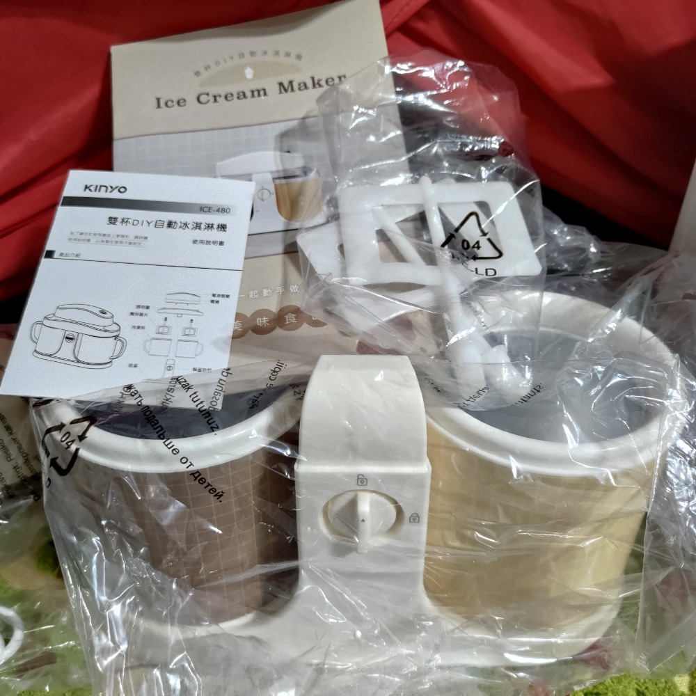 全新  KINYO 雙杯冰淇淋機 1080-細節圖3