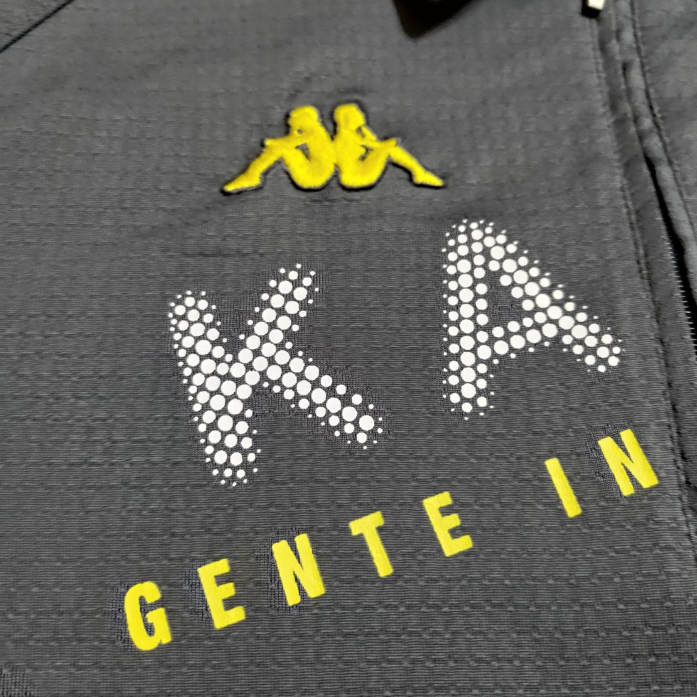 KAPPA 男款 polo衫 M 刺繡logo 灰色 透氣 排汗 600 短袖-細節圖2