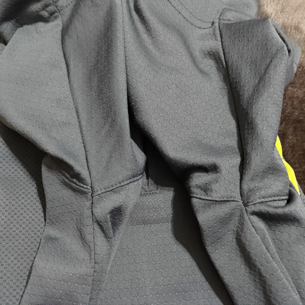 KAPPA 男款 polo衫 M 刺繡logo 灰色 透氣 排汗 600 短袖-細節圖5