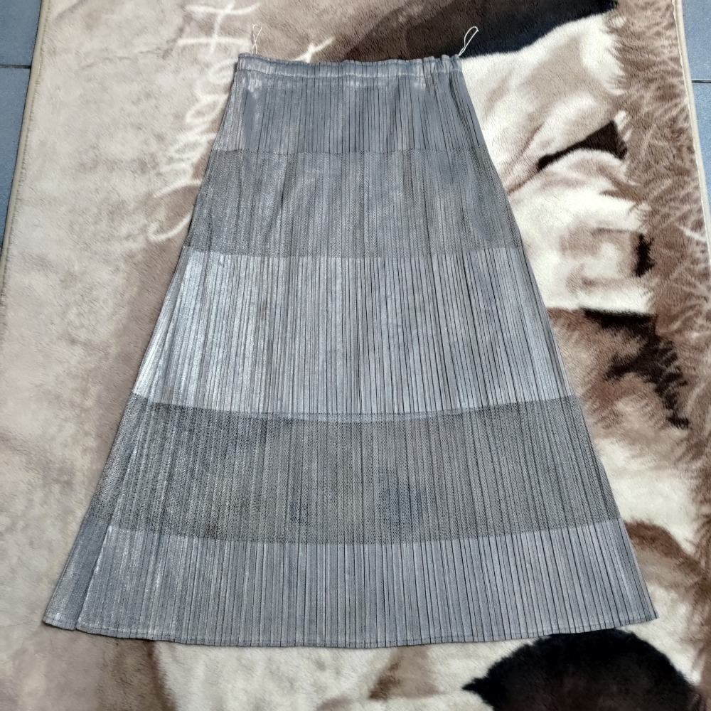 CA 三宅風 摺裙 過膝裙 M-L可穿 600 香港製-細節圖4
