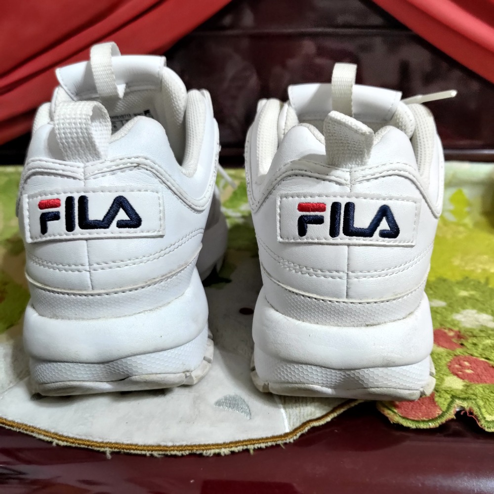 FILA 老爹鞋 38.5碼 鋸齒造型 US6 1080 厚底鞋-細節圖2
