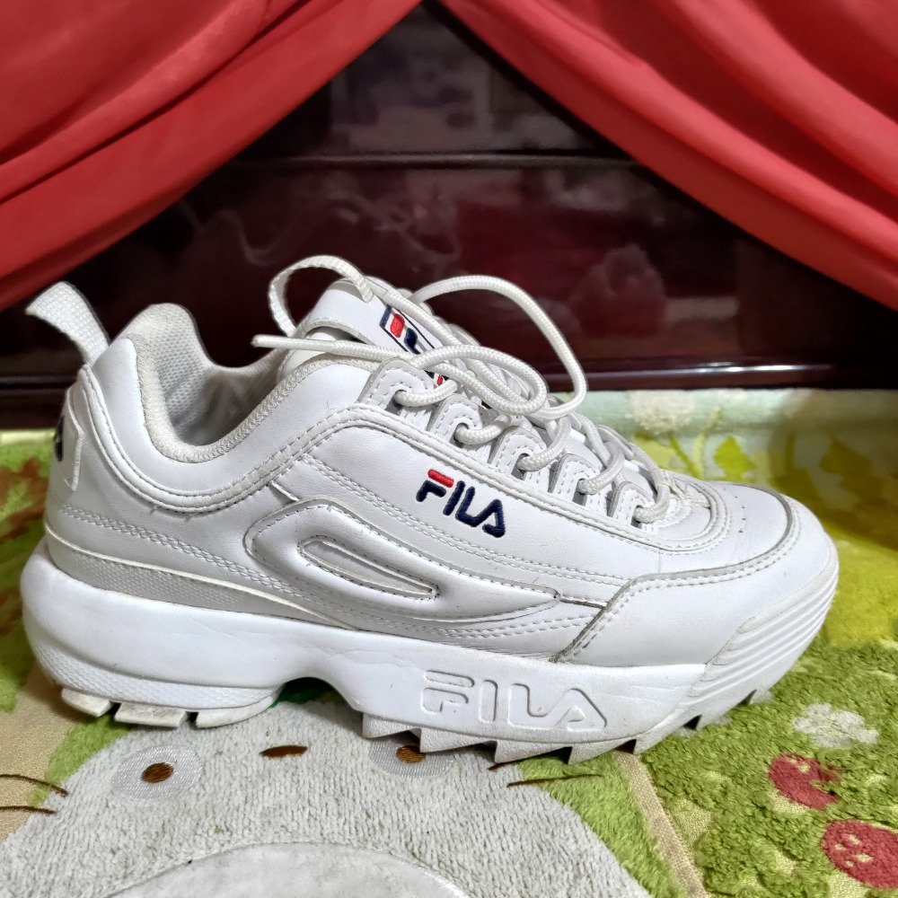 FILA 老爹鞋 38.5碼 鋸齒造型 US6 1080 厚底鞋-細節圖3