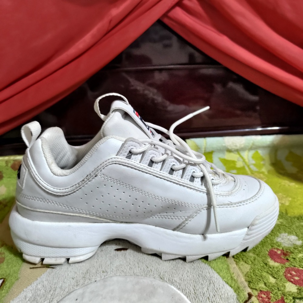 FILA 老爹鞋 38.5碼 鋸齒造型 US6 1080 厚底鞋-細節圖6