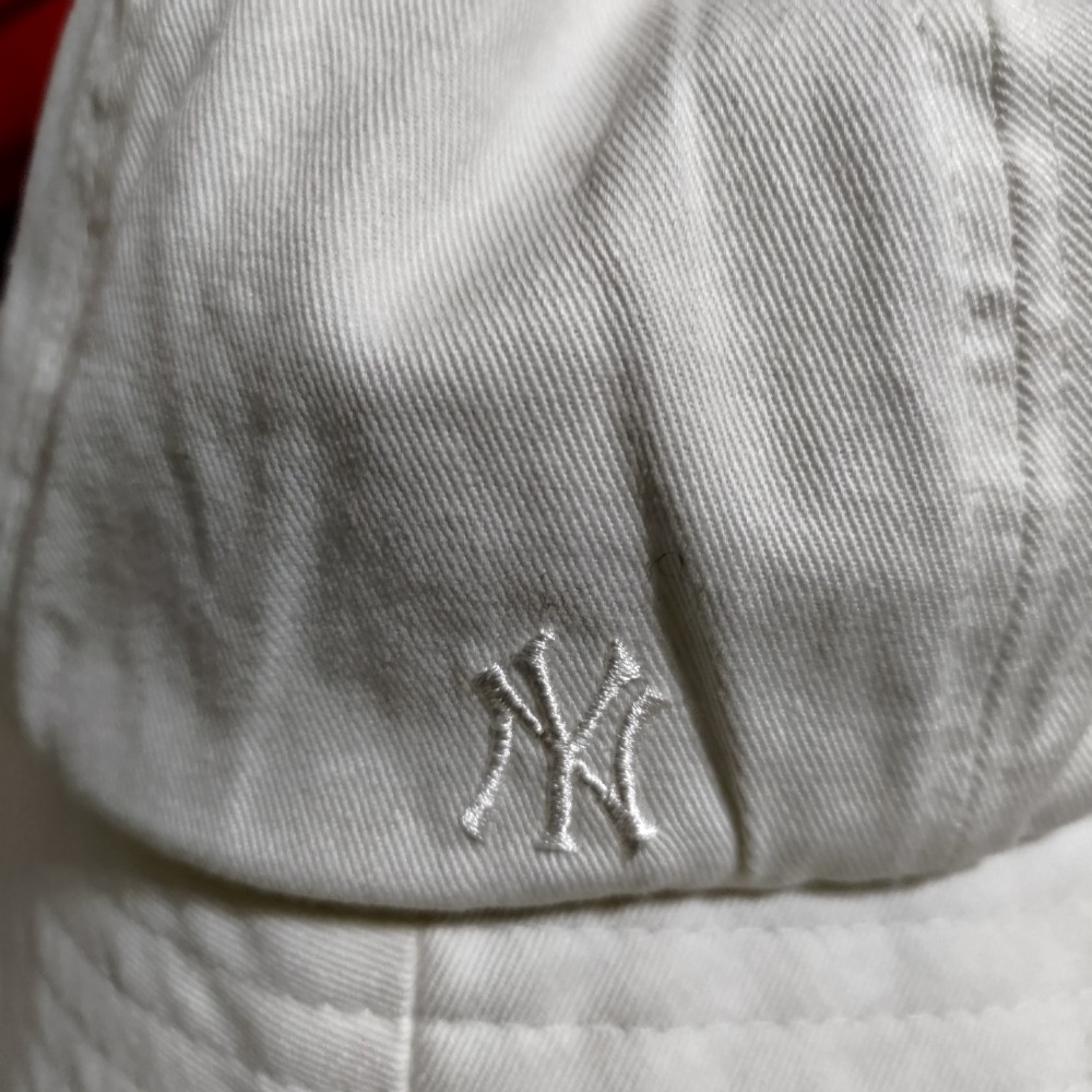 韓國製 MLB 春夏款 漁夫帽 白色 透氣 57公分 S 100%棉 750-細節圖3