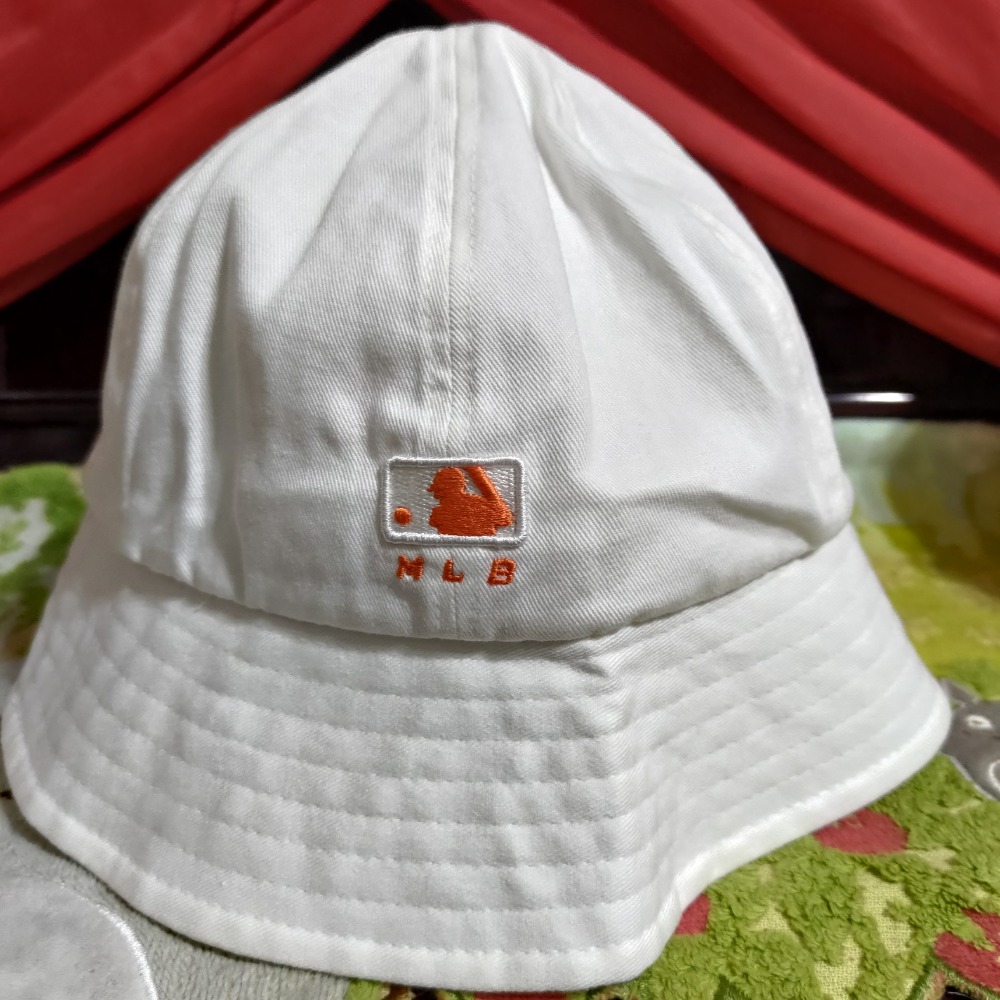 韓國製 MLB 春夏款 漁夫帽 白色 透氣 57公分 S 100%棉 750-細節圖4