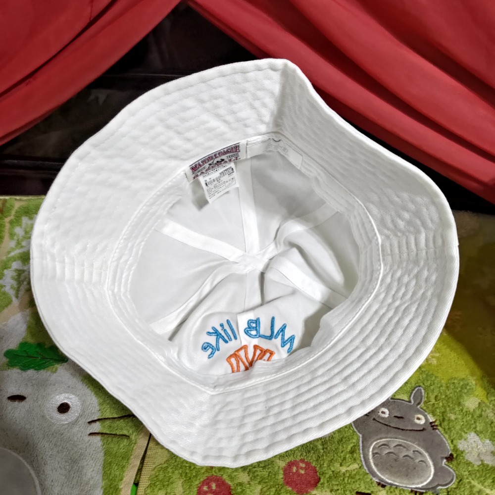韓國製 MLB 春夏款 漁夫帽 白色 透氣 57公分 S 100%棉 750-細節圖5