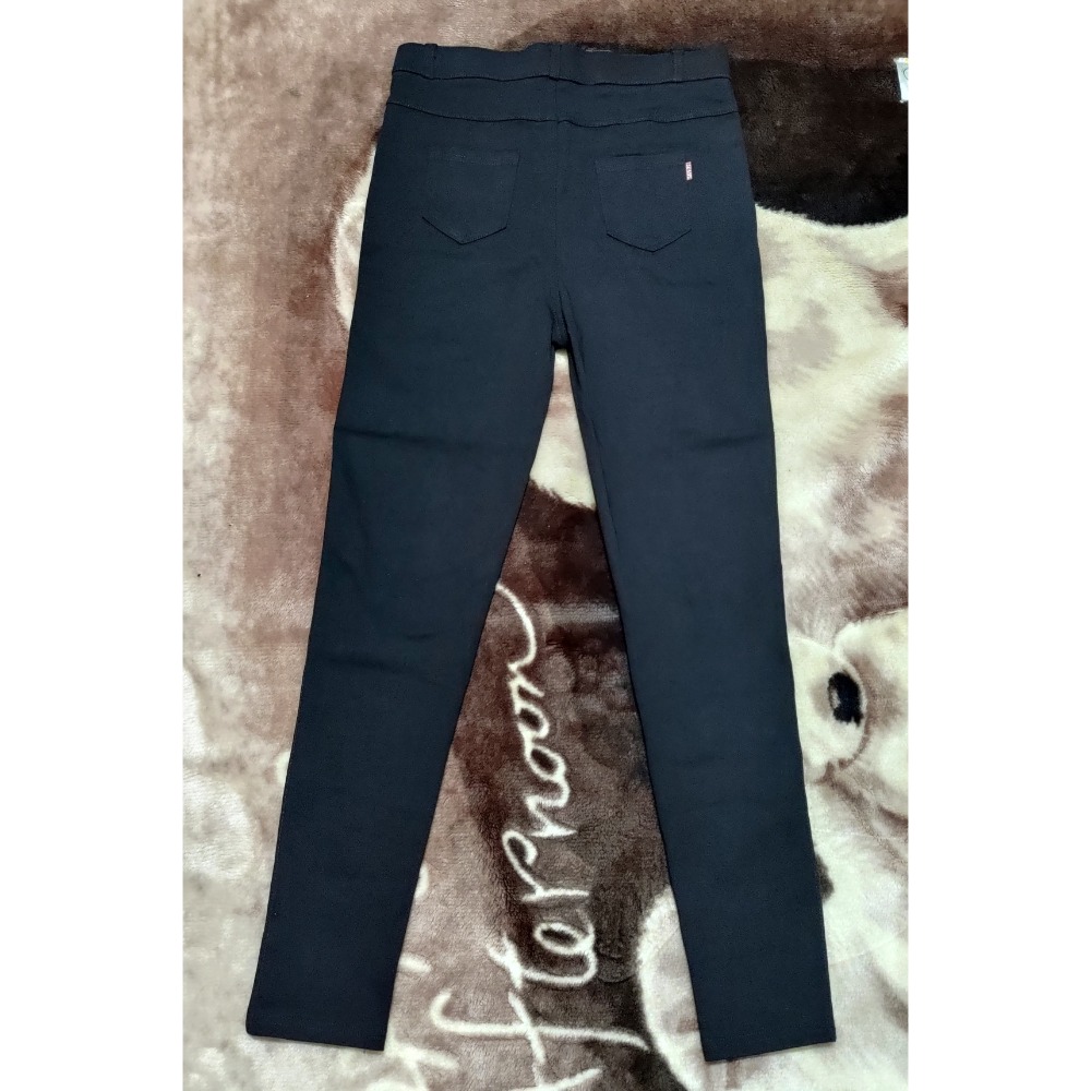 全新 牛仔褲 高腰 排扣 XL 165/74A 彈性 388-細節圖2