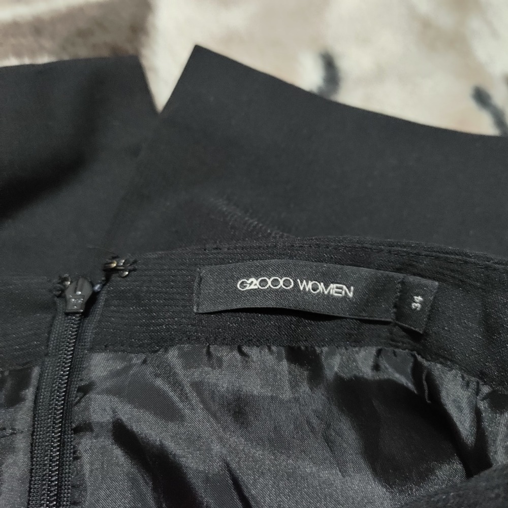 G2000 女裝 職業通勤 短裙 34號 亮面 488 彈性-細節圖7