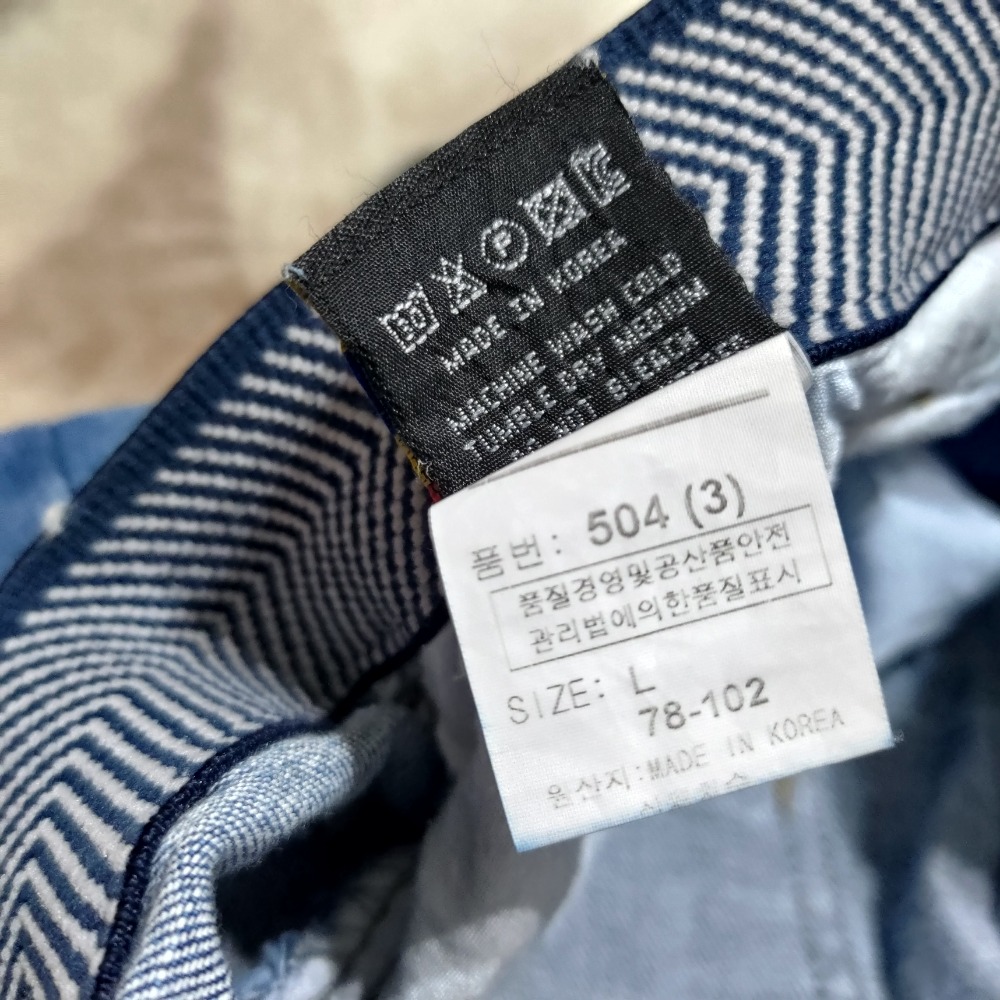 韓國 J.BLANC 牛仔長裙 過膝裙 L 前開叉 488 彈性-細節圖4