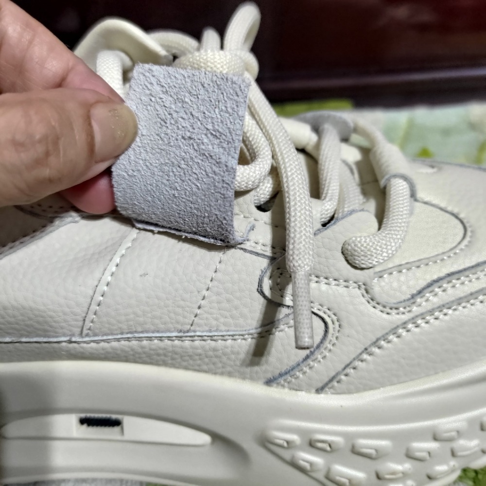 真皮 厚底鞋 米色 23號 700 氣墊內裏-細節圖9