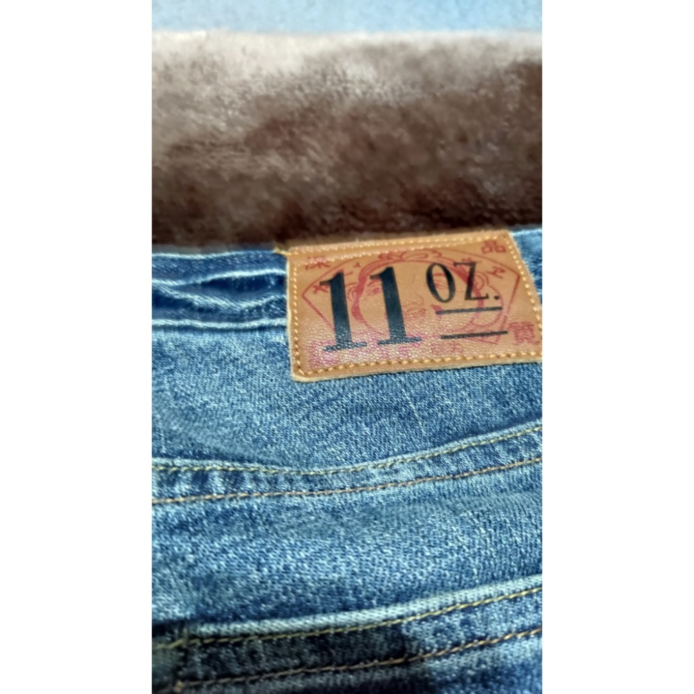 Evisu 女款 牛仔褲 27腰 彈性 4200 大M印花-細節圖4