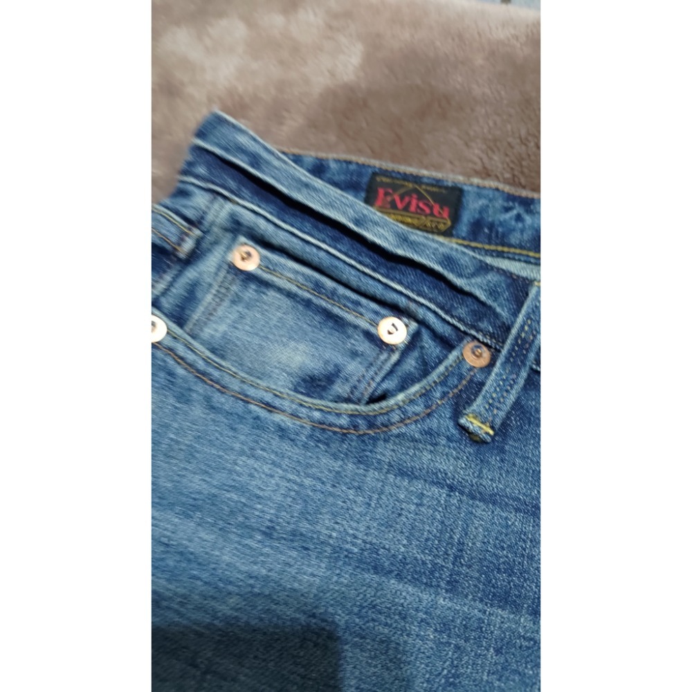 Evisu 女款 牛仔褲 27腰 彈性 4200 大M印花-細節圖5