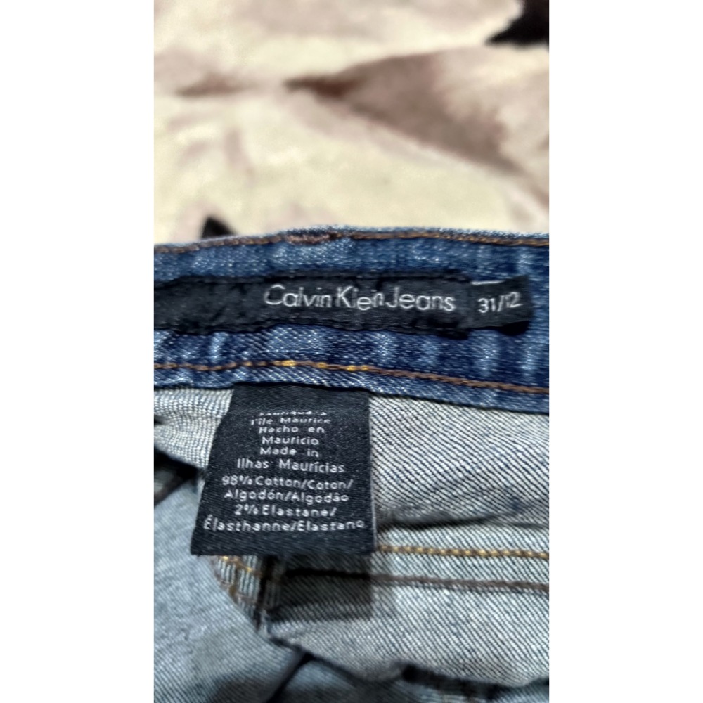 CALVIN KLEIN CK 男款 彈性 牛仔褲 標31/12 1080-細節圖3