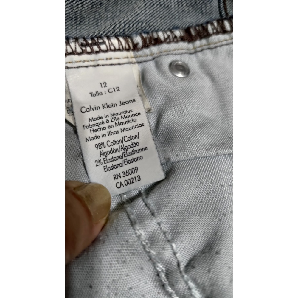 CALVIN KLEIN CK 男款 彈性 牛仔褲 標31/12 1080-細節圖4