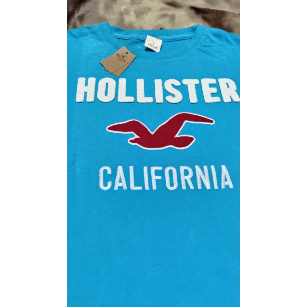 Hollister 男款 休閒短袖 T 恤 時尚 L 1000-細節圖2