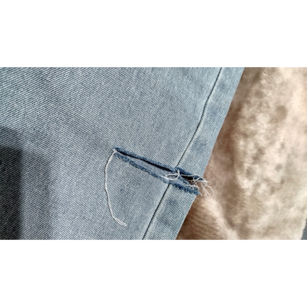 全新 牛仔褲 S 刷破 350-細節圖3