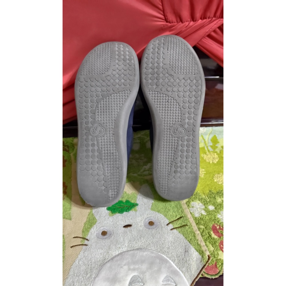 Clarks 包鞋 魔鬼氈 休閒鞋 福樂鞋 海軍藍 us7.5 CN235 EU38 500-細節圖8