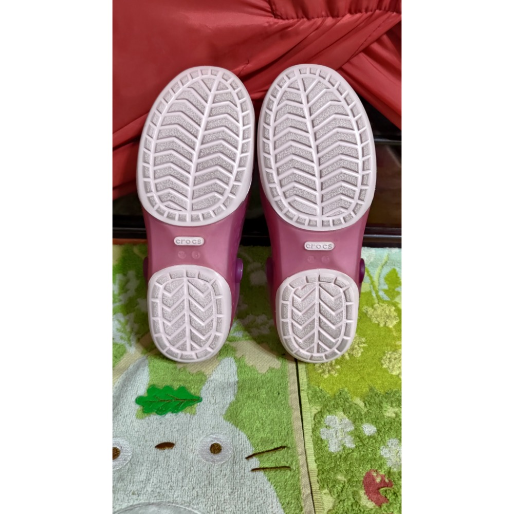 Crocs 卡駱馳 果凍鞋 透氣 楔型 拖鞋 Hello Kitty 款 歐碼w6 36碼 長度22公分 880-細節圖6