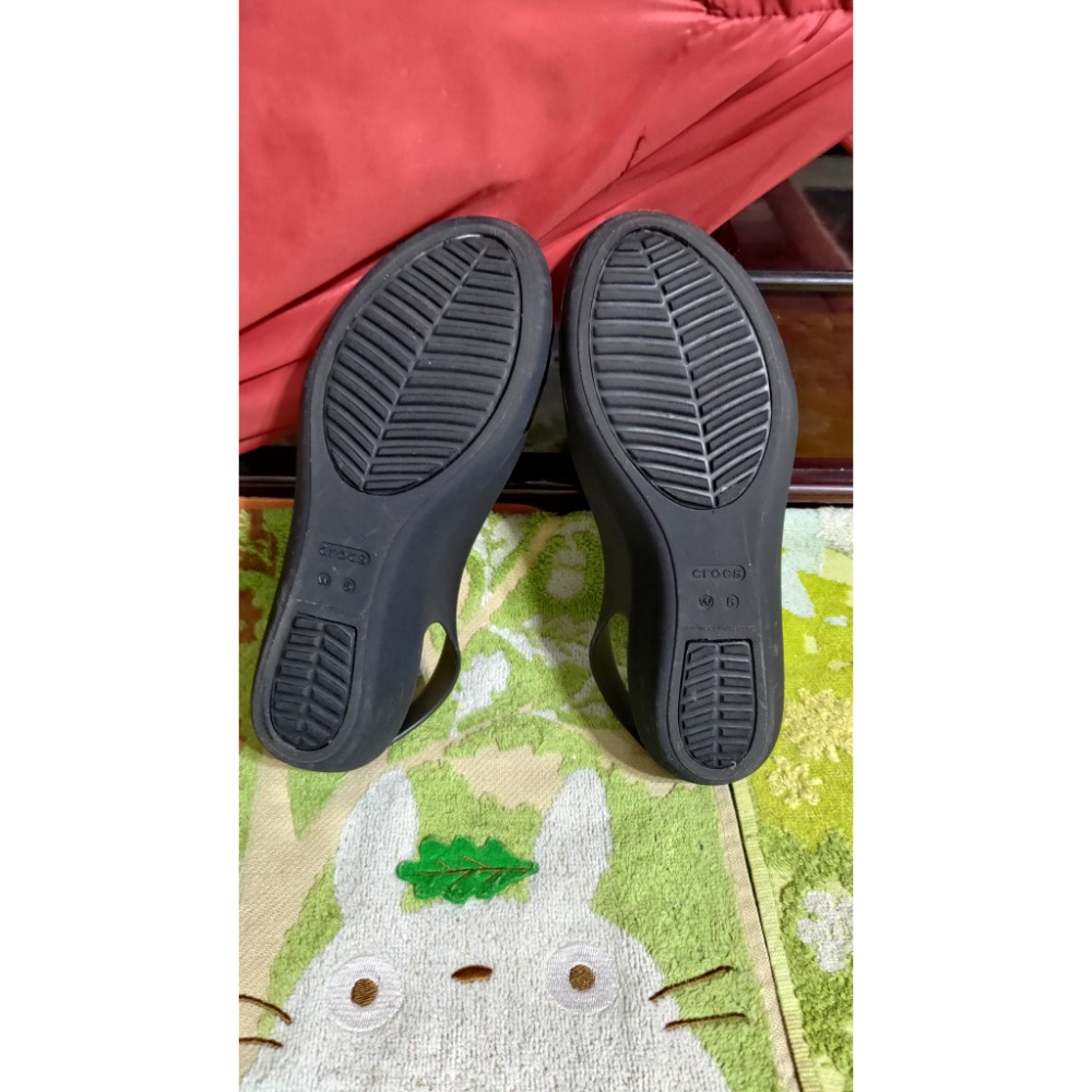 Crocs 卡駱馳 果凍鞋 透氣 楔型 拖鞋 W5歐碼35碼 長度21公分 650-細節圖7