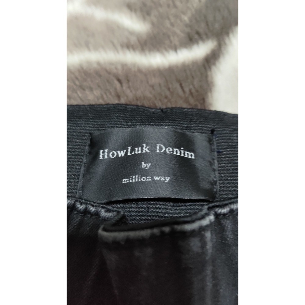 正韓 HOWLUK 鬆緊腰 牛仔褲 彈性 S 500-細節圖4