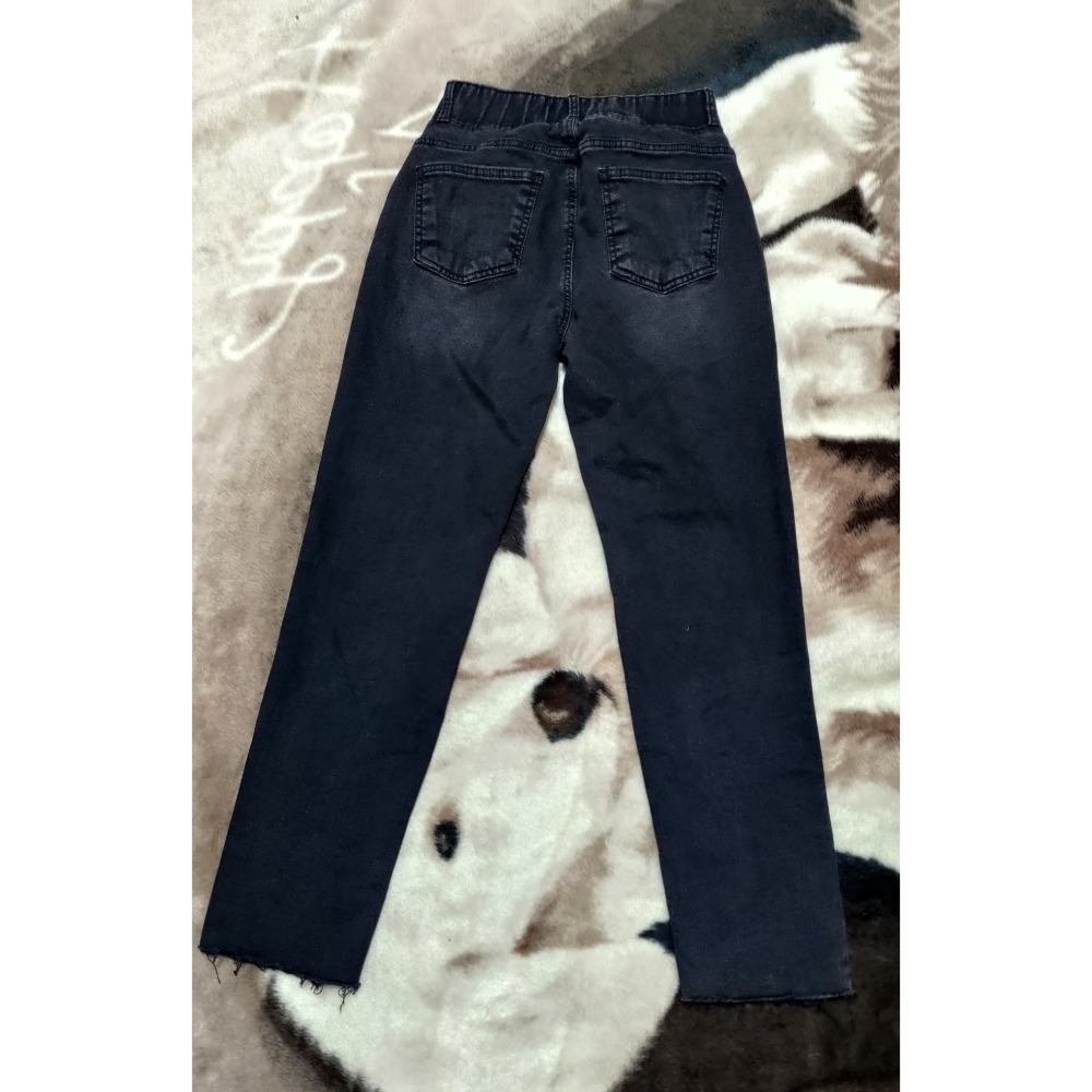 正韓 HOWLUK 鬆緊腰 牛仔褲 彈性 S 500-細節圖6