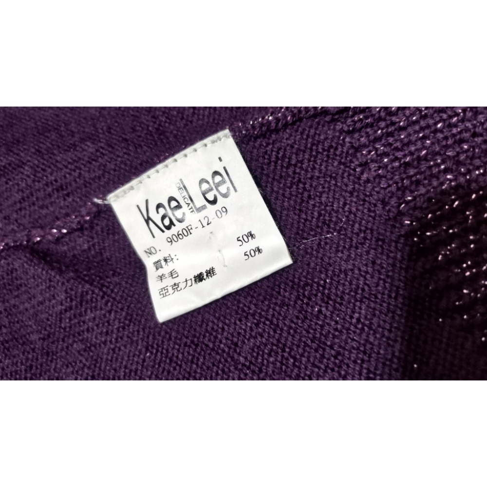 設計師 凱蕾 Kae Leei 羊毛50% 針織外套 長袖 9號 450-細節圖6