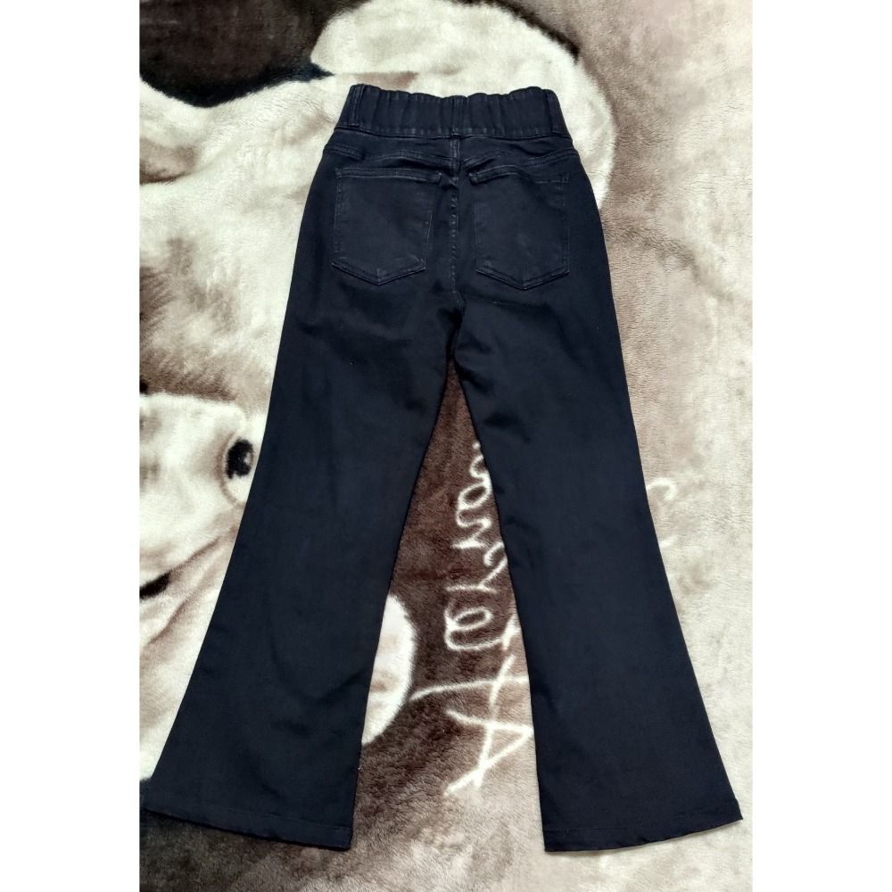 正韓 all plan 高腰 彈性 牛仔褲 喇叭褲 M 550-細節圖2