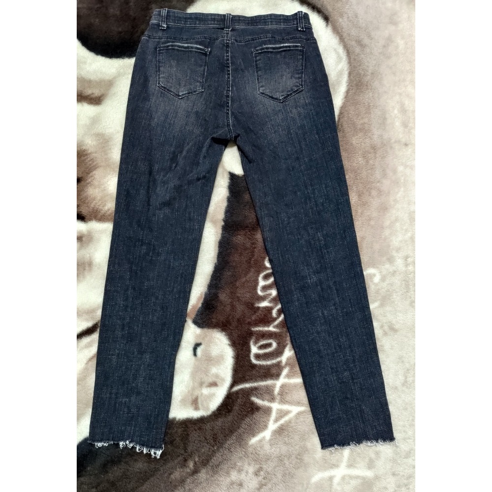 HowLuk 正韓 彈性 牛仔褲 XL 微刷破 600 THREE ROOM XL 彈性 牛仔褲全新880-細節圖2