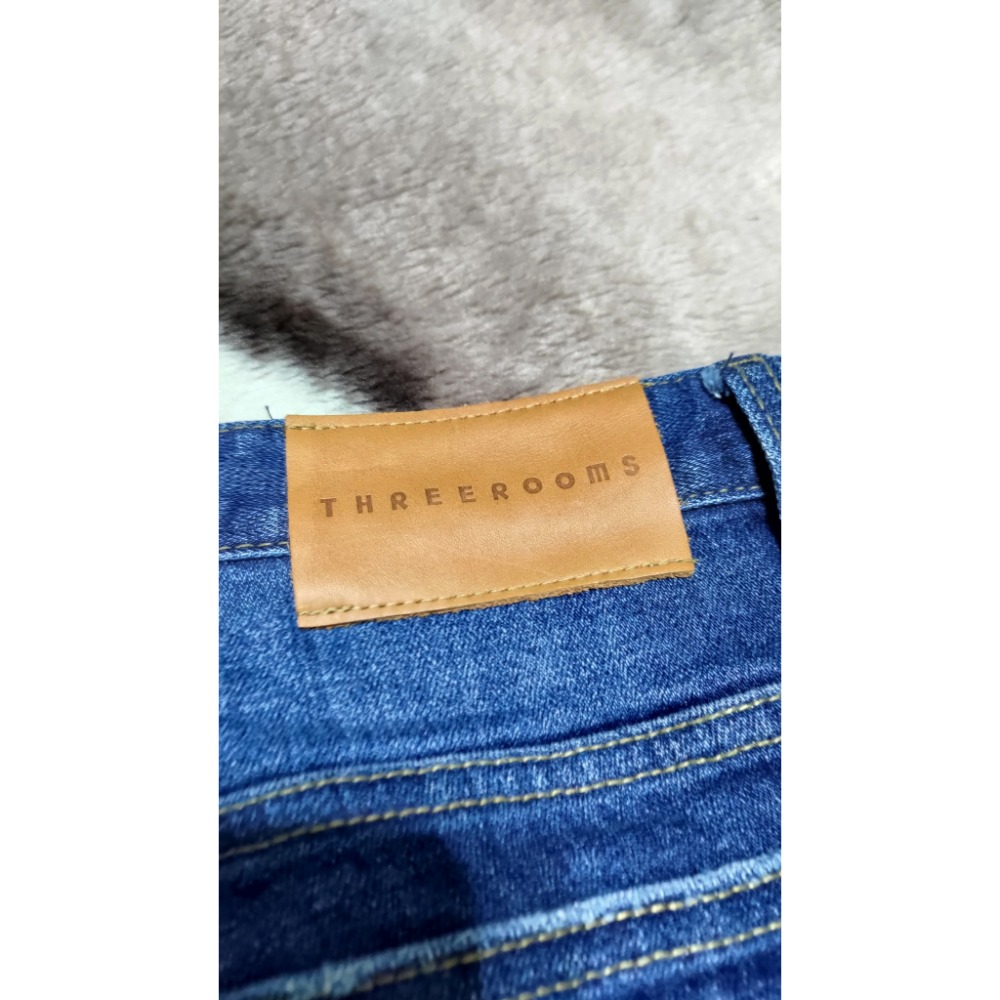 HowLuk 正韓 彈性 牛仔褲 XL 微刷破 600 THREE ROOM XL 彈性 牛仔褲全新880-細節圖7