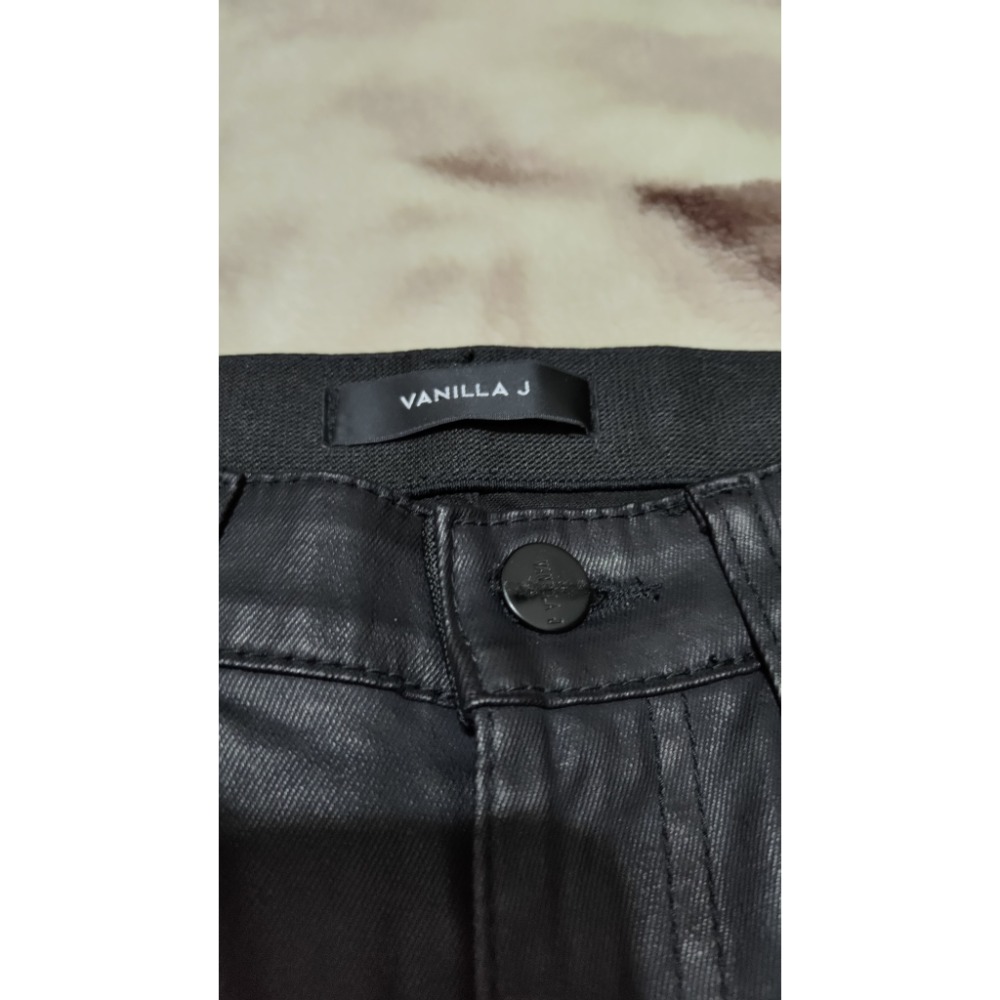 正韓 鉚釘 牛仔褲裙 M 賣680 正韓VANILLA J 彈性 牛仔褲 M 680 亮面-細節圖8