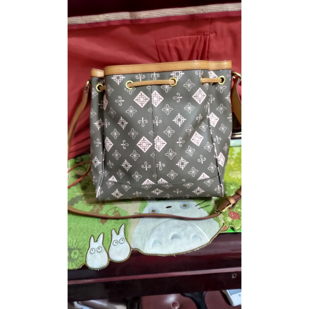 二手 牛皮 kinaz 肩背包 斜背包 水筒包 700-細節圖2