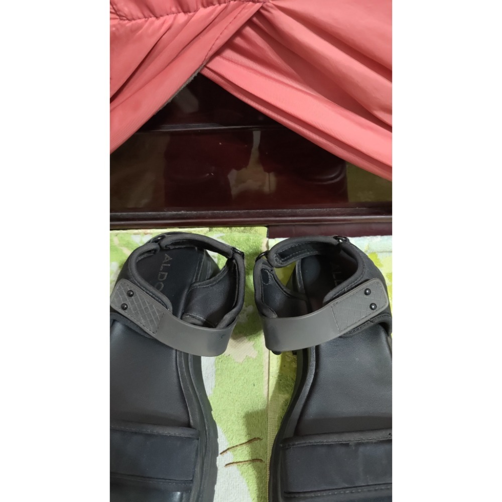 ALDO 獨特設計 厚底涼鞋 黑色39號-細節圖2