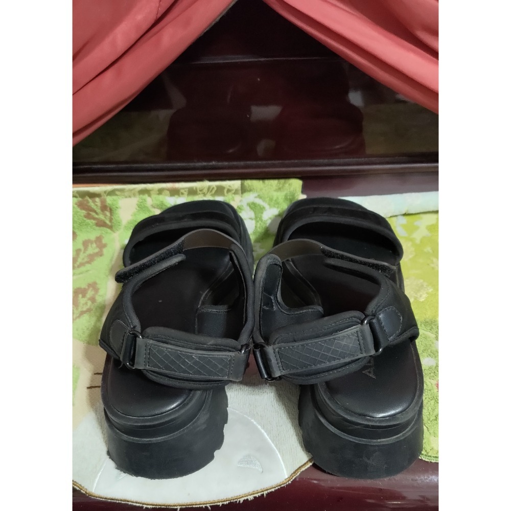 ALDO 獨特設計 厚底涼鞋 黑色39號-細節圖3