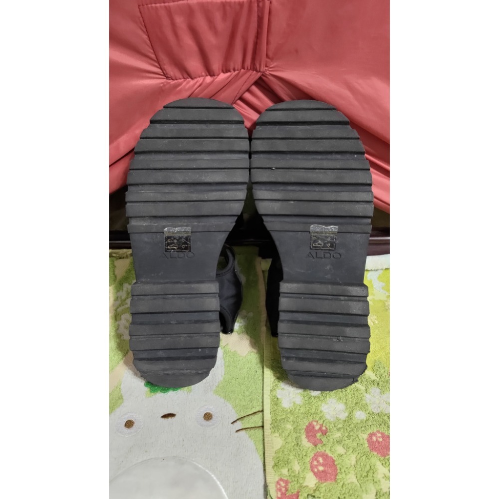 ALDO 獨特設計 厚底涼鞋 黑色39號-細節圖6