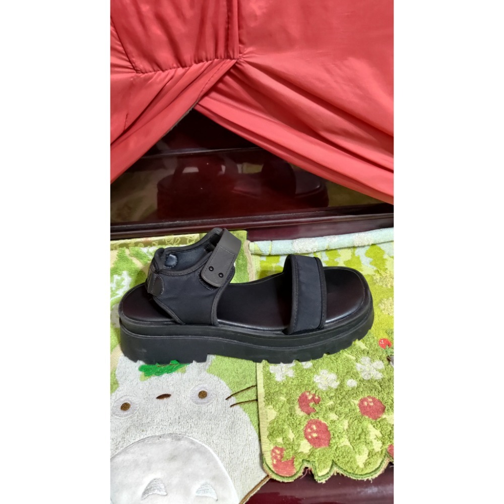 ALDO 獨特設計 厚底涼鞋 黑色39號-細節圖7