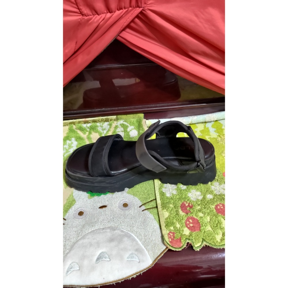 ALDO 獨特設計 厚底涼鞋 黑色39號-細節圖8