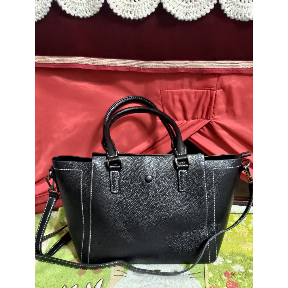 韓國買回 真皮 手提包 肩背包 斜背包 750-細節圖2