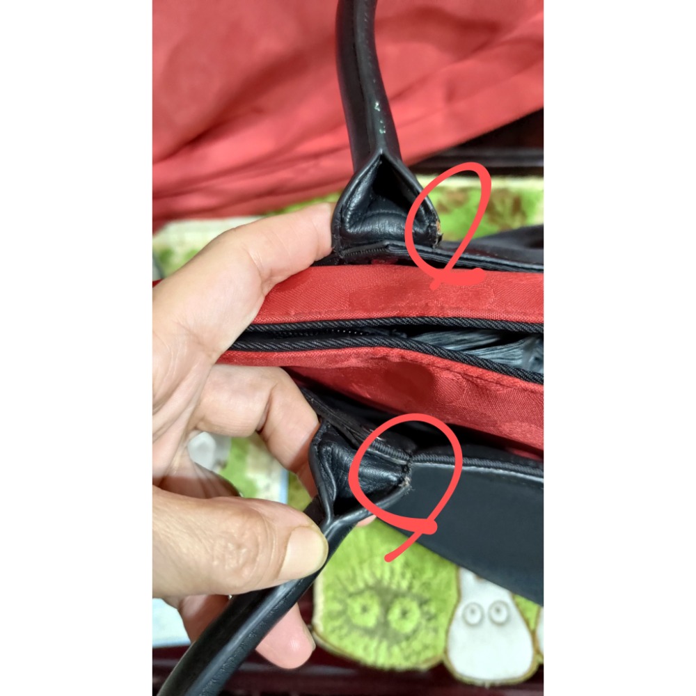 BERNIS貝爾尼斯 尼龍 真皮 手提包 肩背包 680-細節圖4