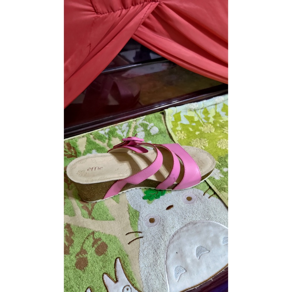 二手 Effie 厚底 涼鞋 粉色 7.5號-細節圖5