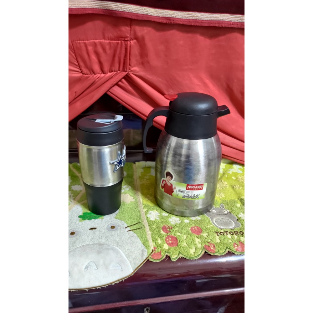 二手 ADS 保溫壺 1200cc 達拉斯牛仔隊 徽標 馬克杯含蓋 532ml-細節圖2